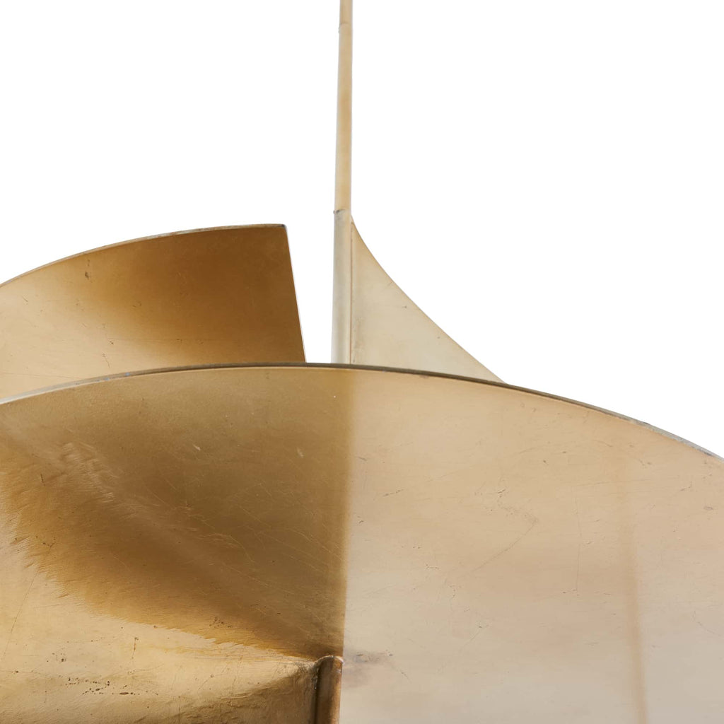 Sculptural Renly Pendant – Gold — view 6