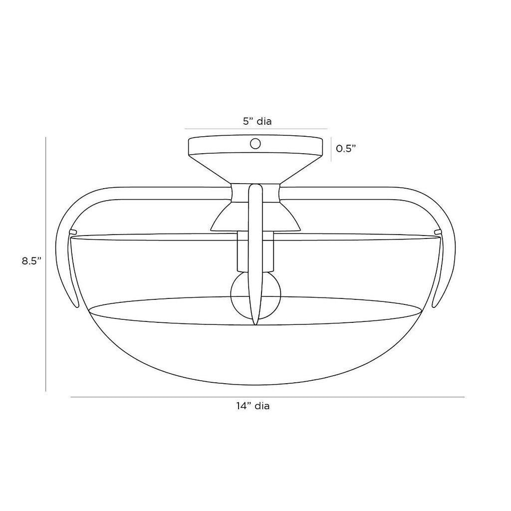 Signature Corona Flush Mount — view 3