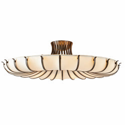 Heritage Chambers Flush Mount – English Bronze, Iron