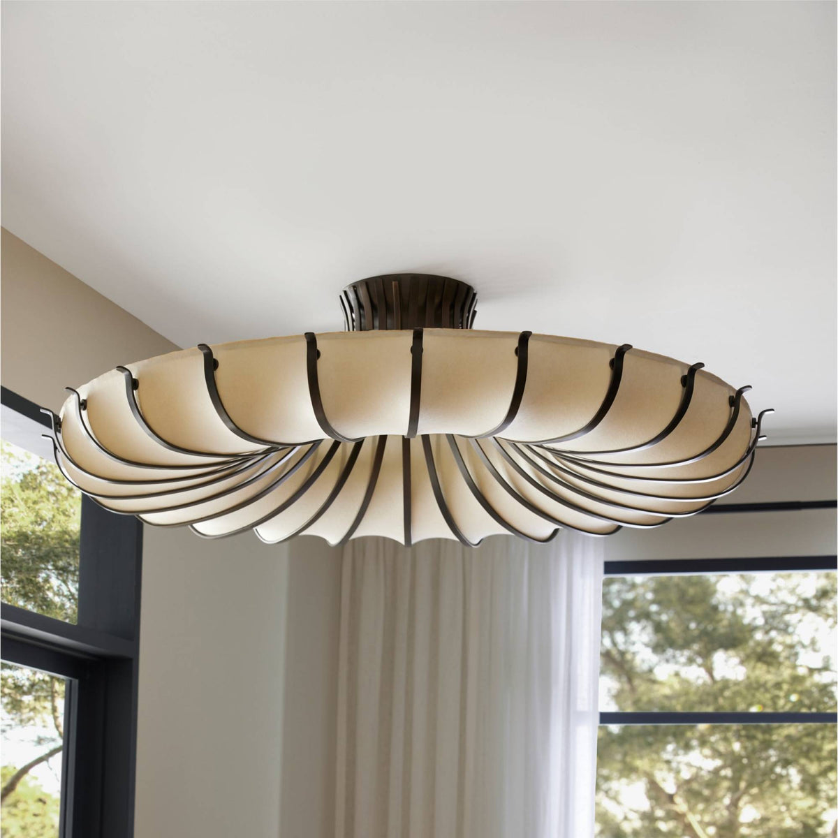 Heritage Chambers Flush Mount – English Bronze, Iron — view 2