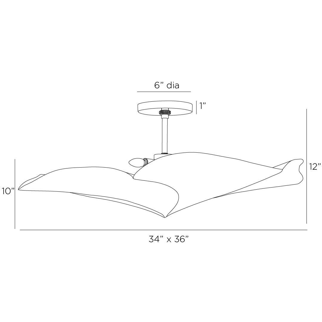 Signature Daniella Flush Mount — view 4