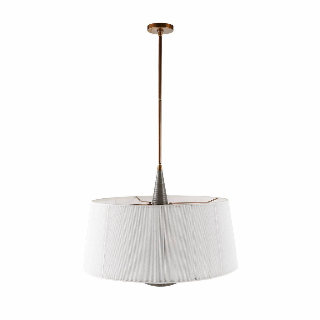 Sculptural Middlebury Pendant – White, Cotton — view 4