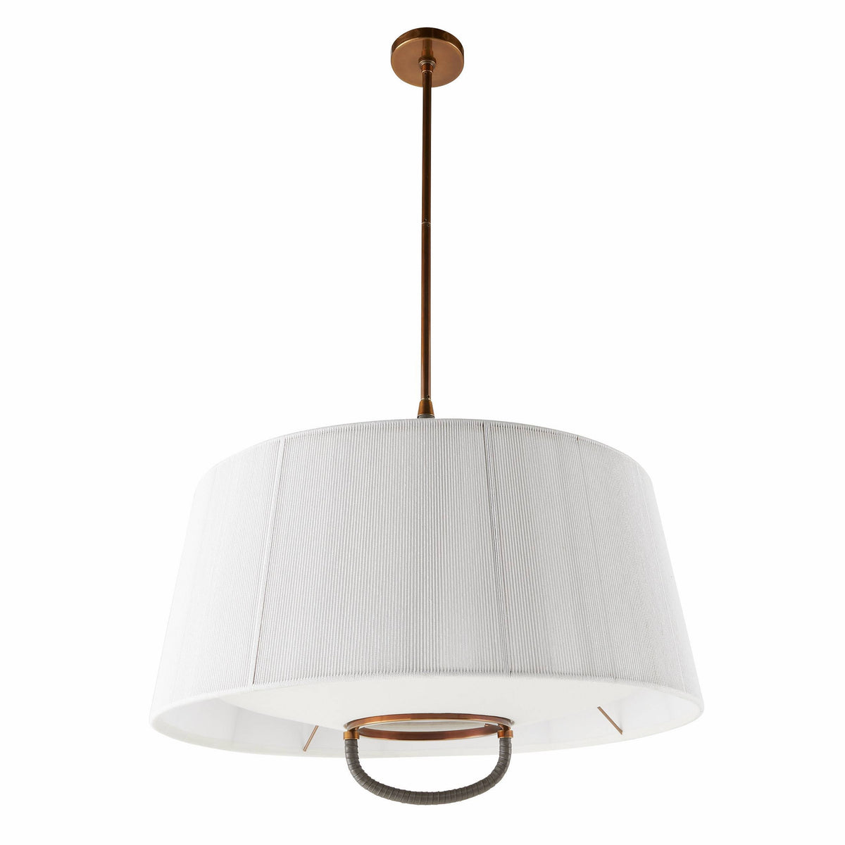 Sculptural Middlebury Pendant – White, Cotton — view 5
