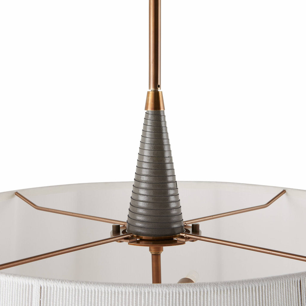 Sculptural Middlebury Pendant – White, Cotton — view 6