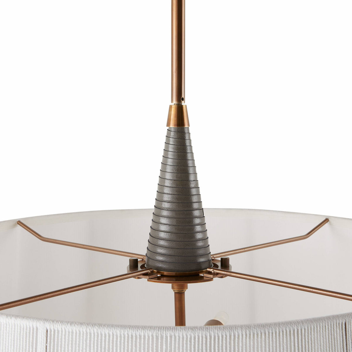 Sculptural Middlebury Pendant – White, Cotton — view 6
