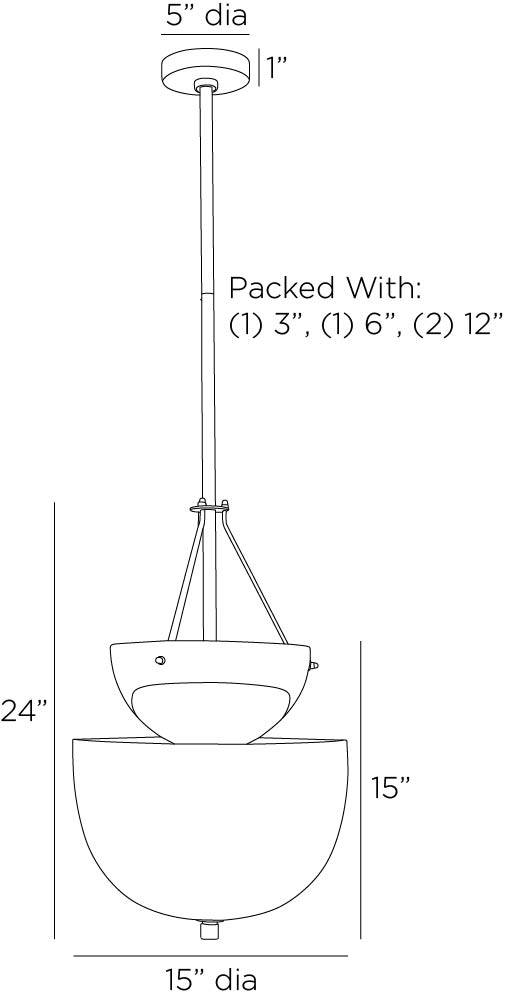 Heritage Colleen Chandelier — view 2