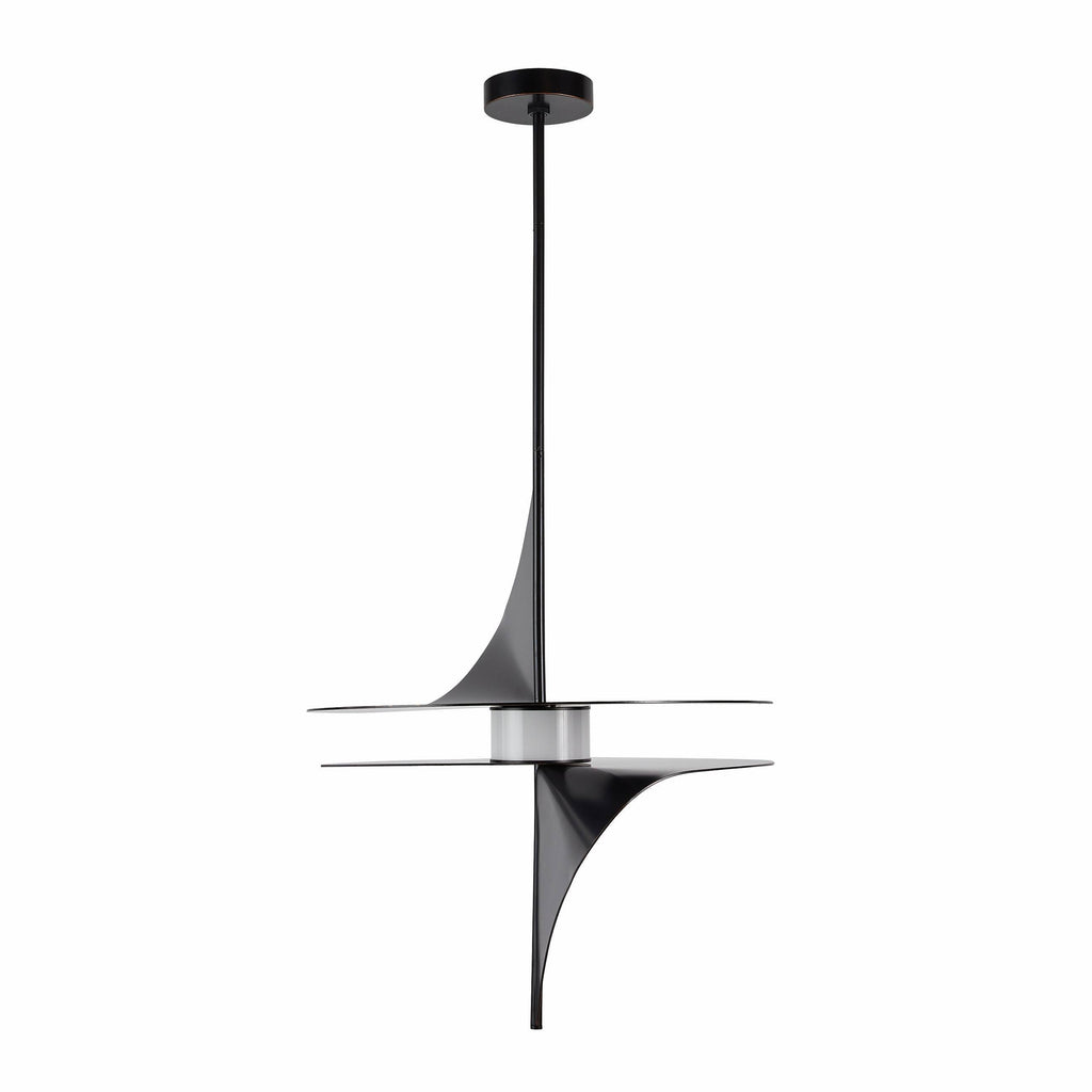 Sculptural Renly Pendant – Black — view 6