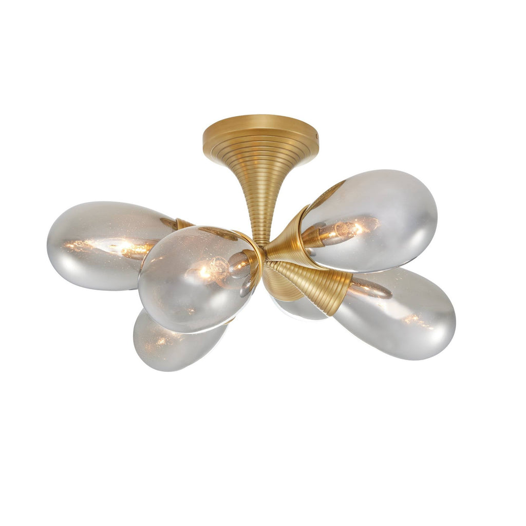 Sculptural Giselle Flush Mount — view 1