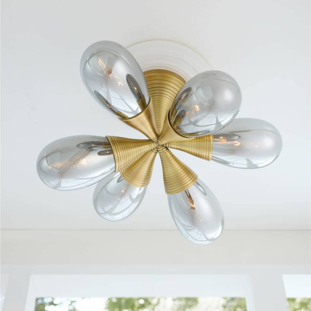 Sculptural Giselle Flush Mount — view 2