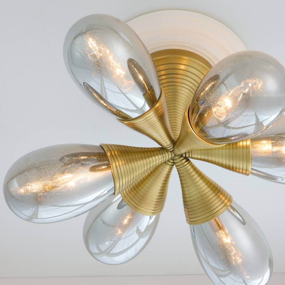 Sculptural Giselle Flush Mount — view 3