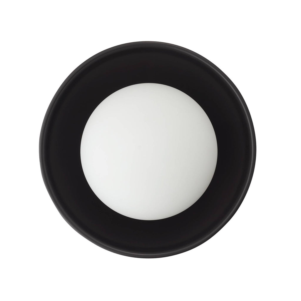 Signature Glaze Small Flush Mount – Black — view 10