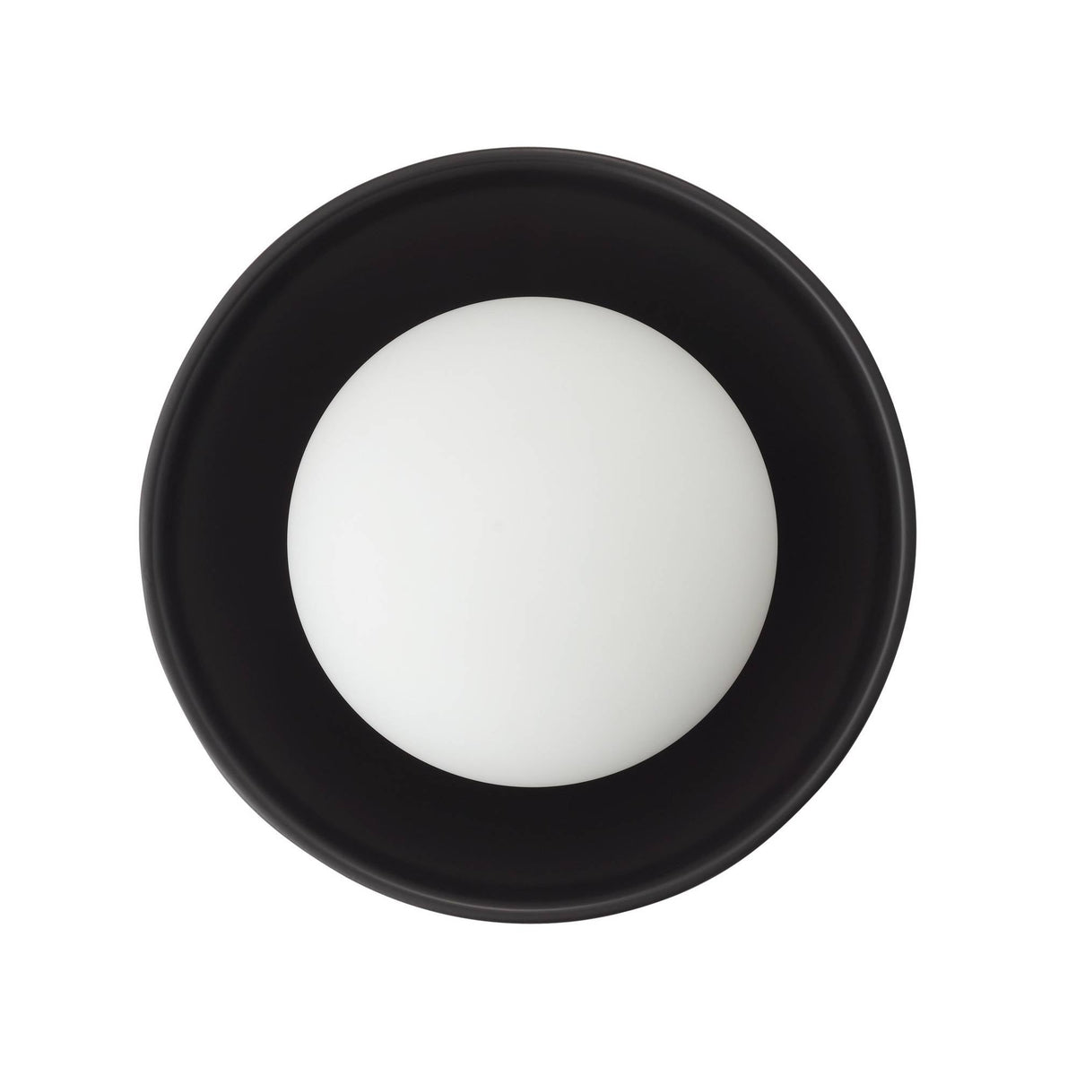 Signature Glaze Small Flush Mount – Black — view 10