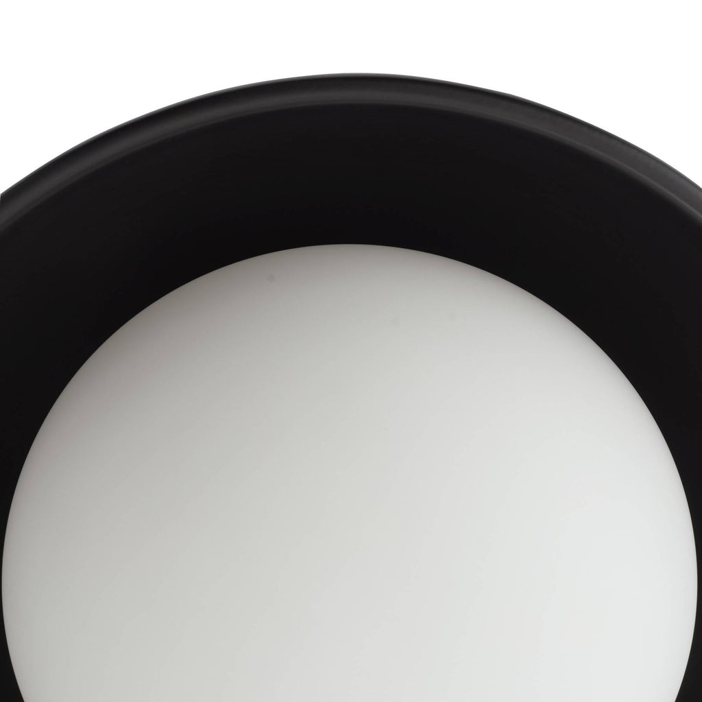 Signature Glaze Small Flush Mount – Black — view 11