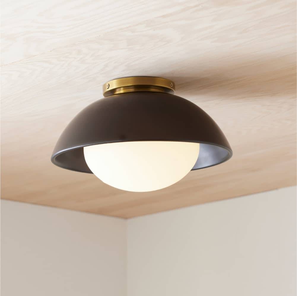 Signature Glaze Small Flush Mount – Black — view 3