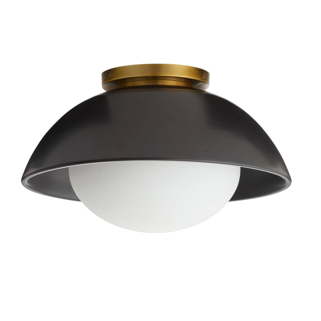 Signature Glaze Small Flush Mount – Black — view 6