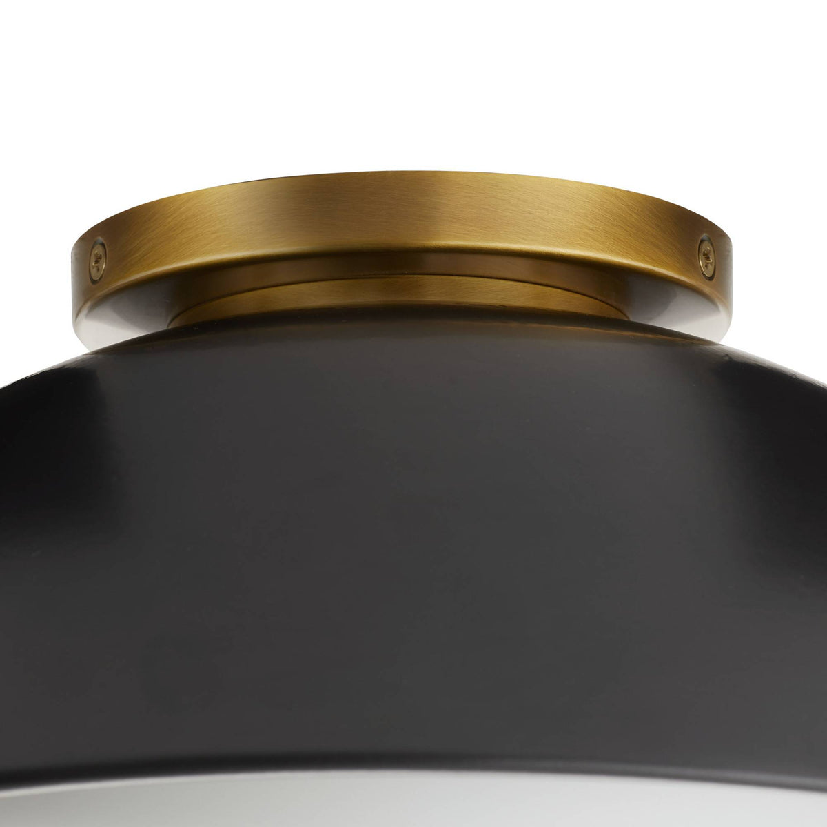 Signature Glaze Small Flush Mount – Black — view 7