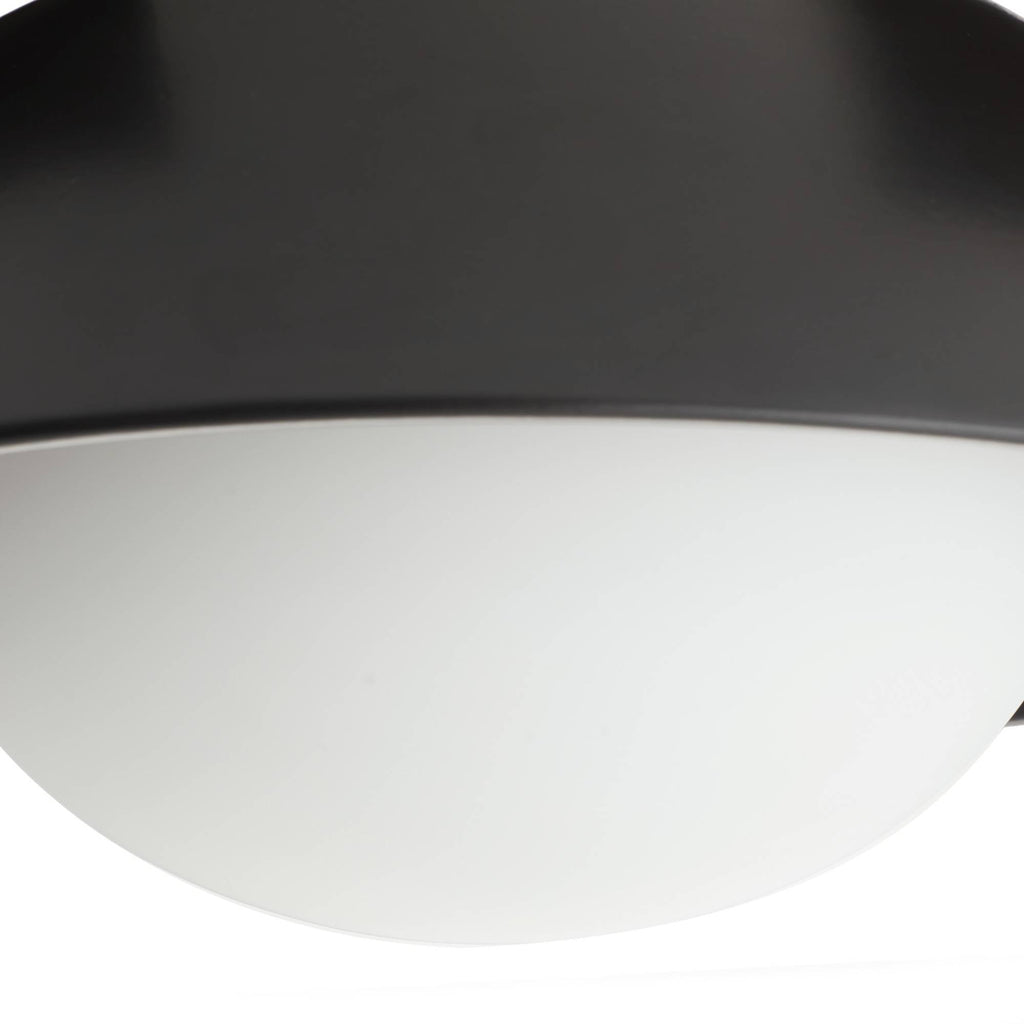 Signature Glaze Small Flush Mount – Black — view 8