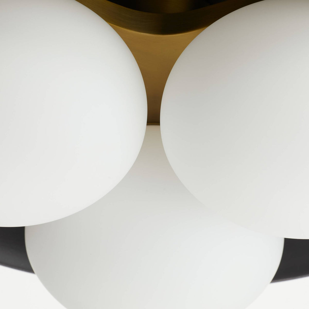Signature Glaze Large Flush Mount – Black — view 6