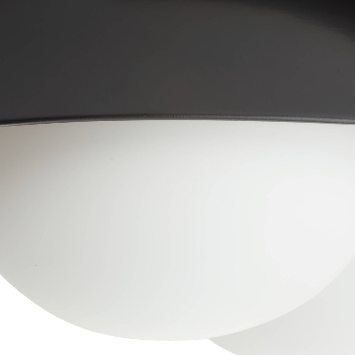 Signature Glaze Large Flush Mount – Black — view 7