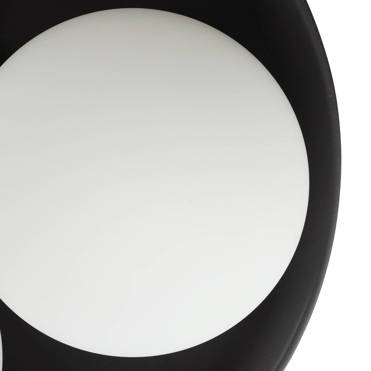 Signature Glaze Large Flush Mount – Black — view 8