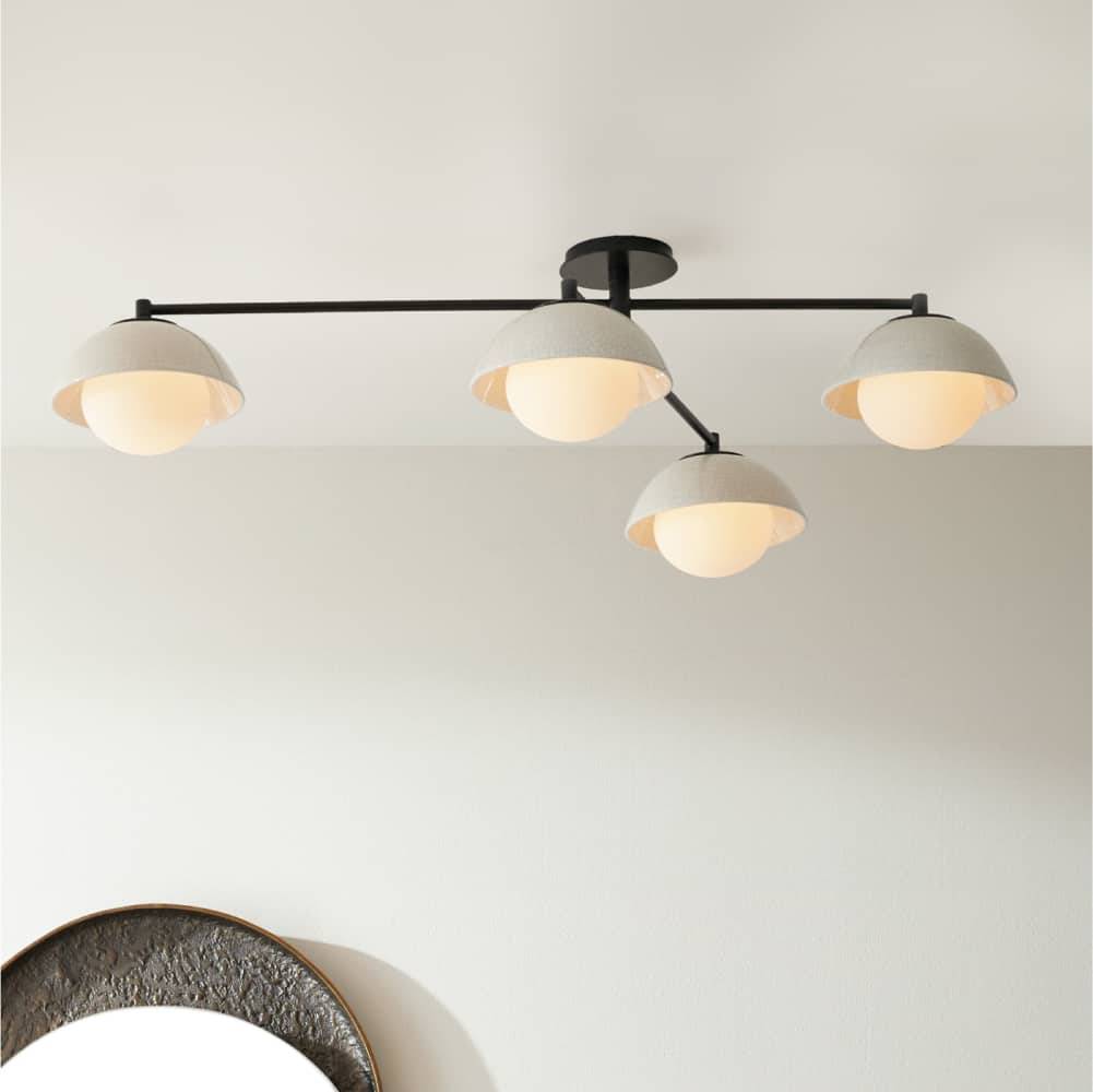 Signature Glaze Multipoint Flush Mount — view 2