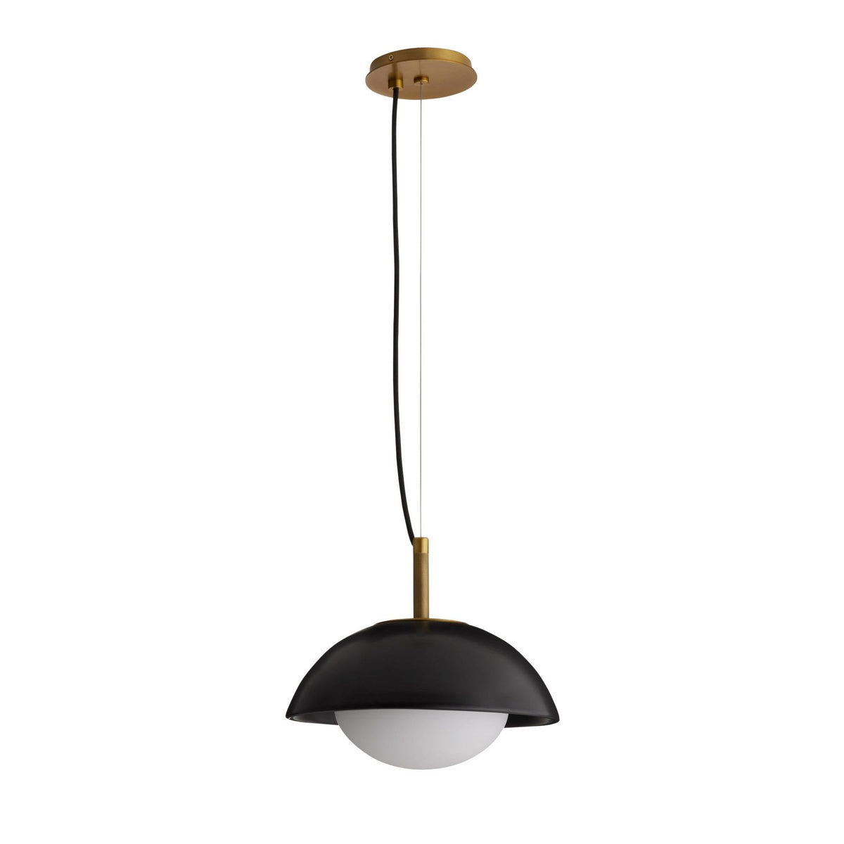 Signature Glaze Pendant – Black — view 5