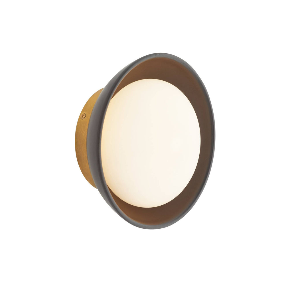 Signature Glaze Small Wall Sconce – Black — view 1