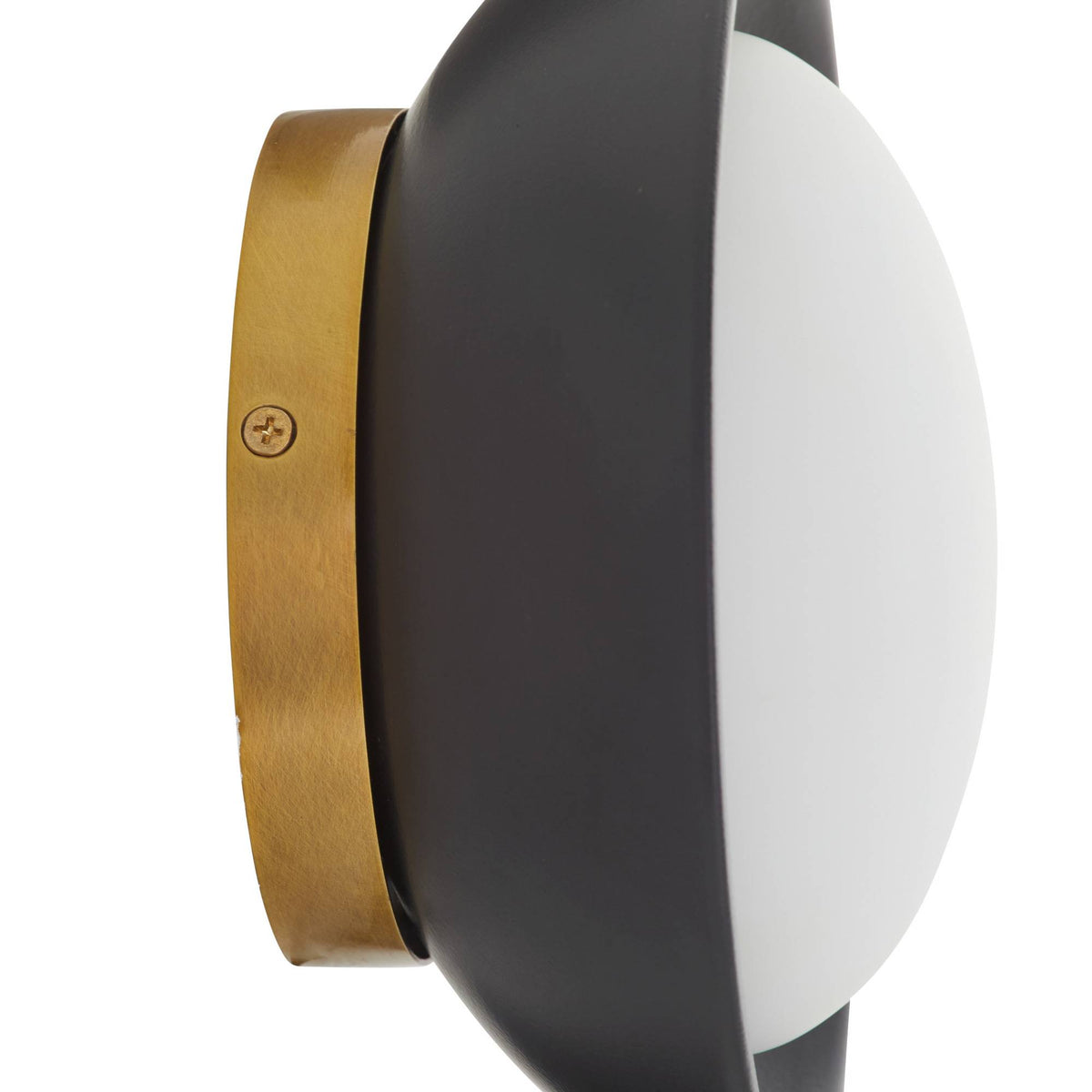 Signature Glaze Small Wall Sconce – Black — view 8