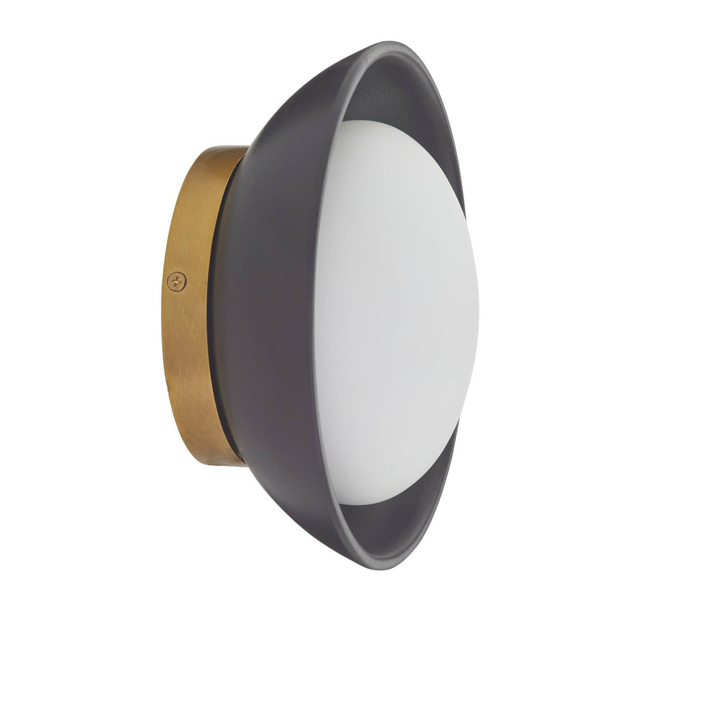 Signature Glaze Small Wall Sconce – Black — view 9