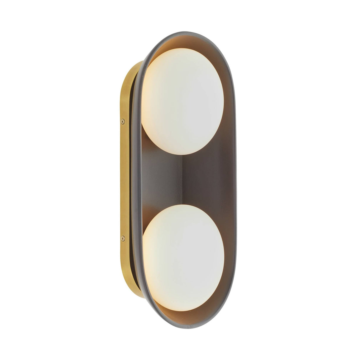 Signature Glaze Large Wall Sconce – Black — view 1