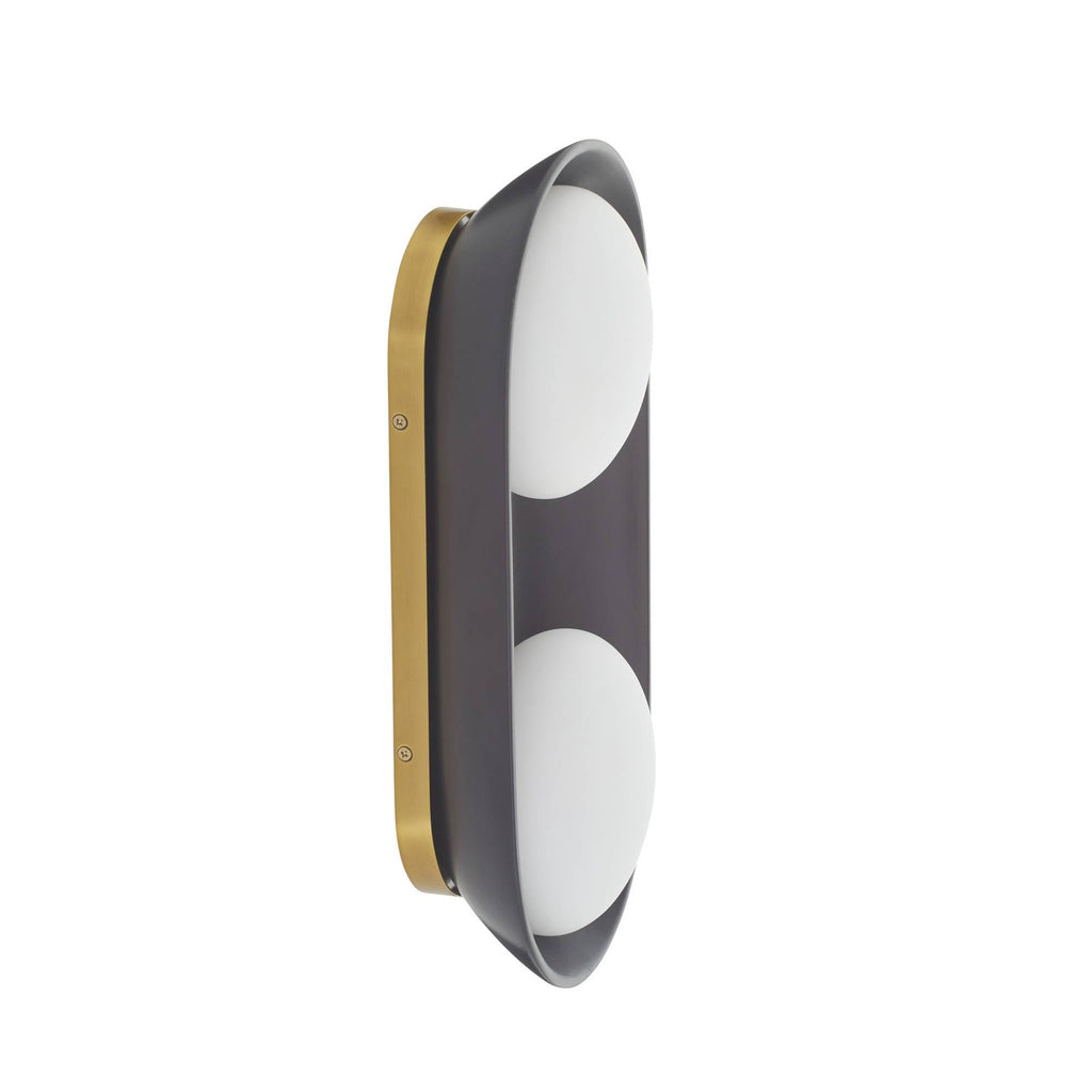 Signature Glaze Large Wall Sconce – Black — view 10