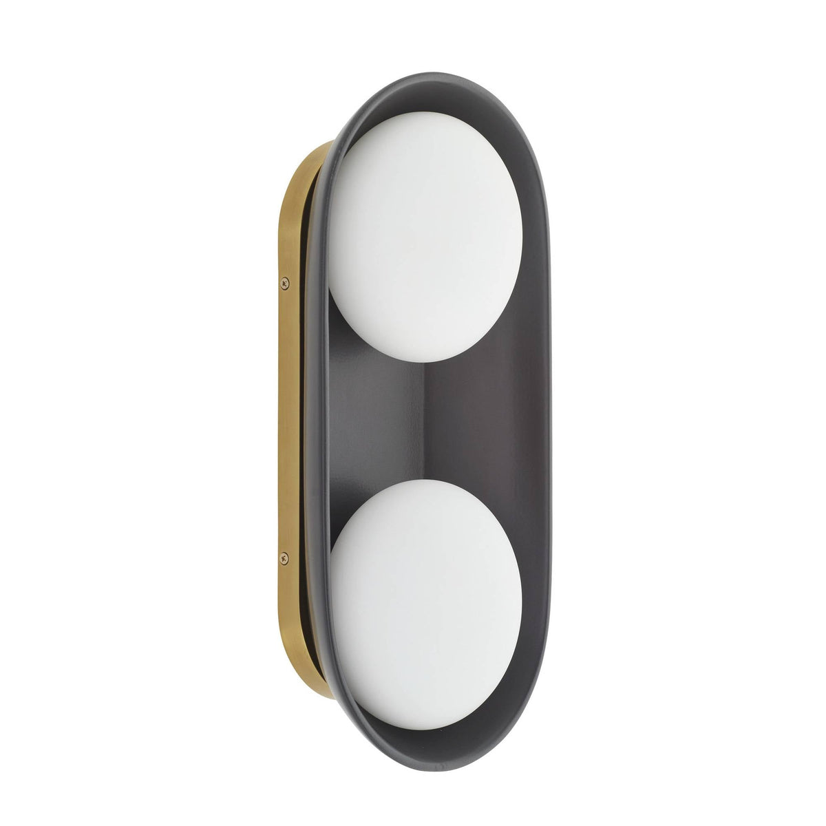 Signature Glaze Large Wall Sconce – Black — view 3