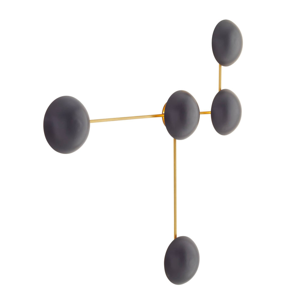 Signature Glaze Sculptural Wall Sconce – Black — view 1