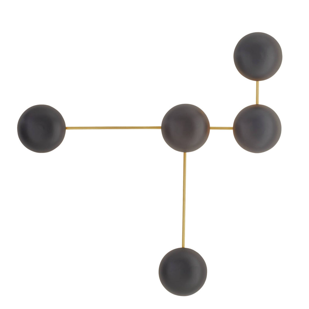 Signature Glaze Sculptural Wall Sconce – Black — view 4
