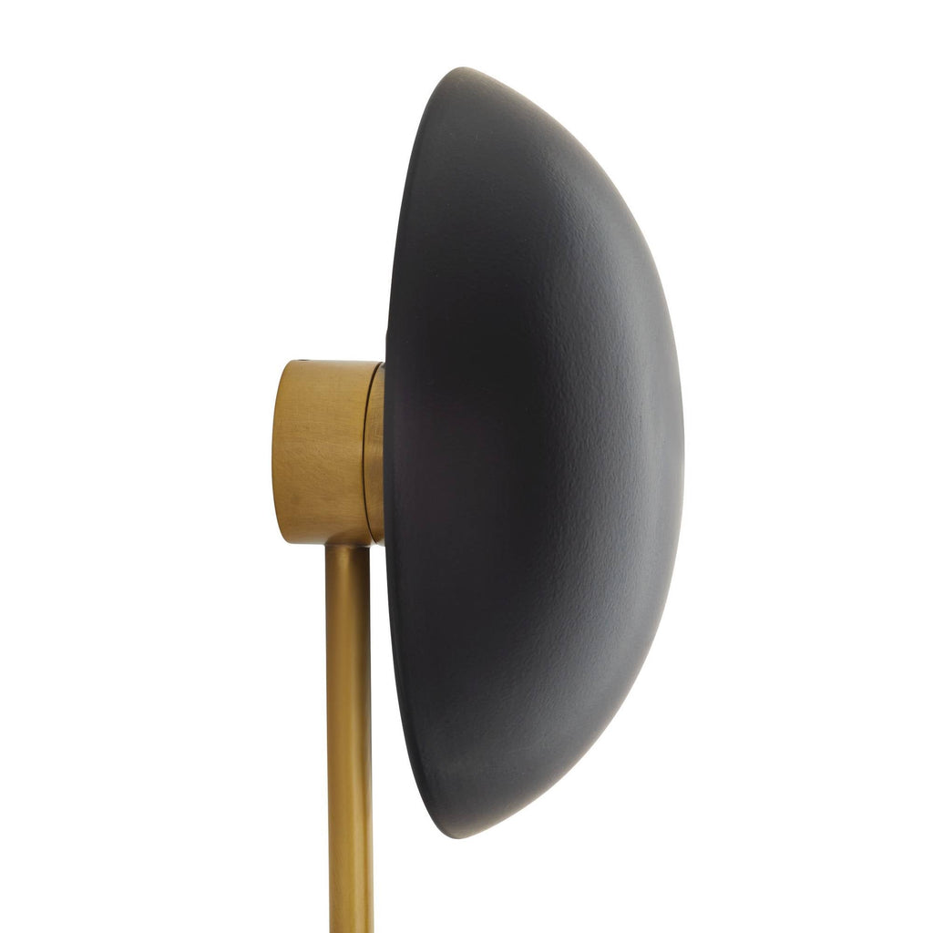 Signature Glaze Sculptural Wall Sconce – Black — view 6