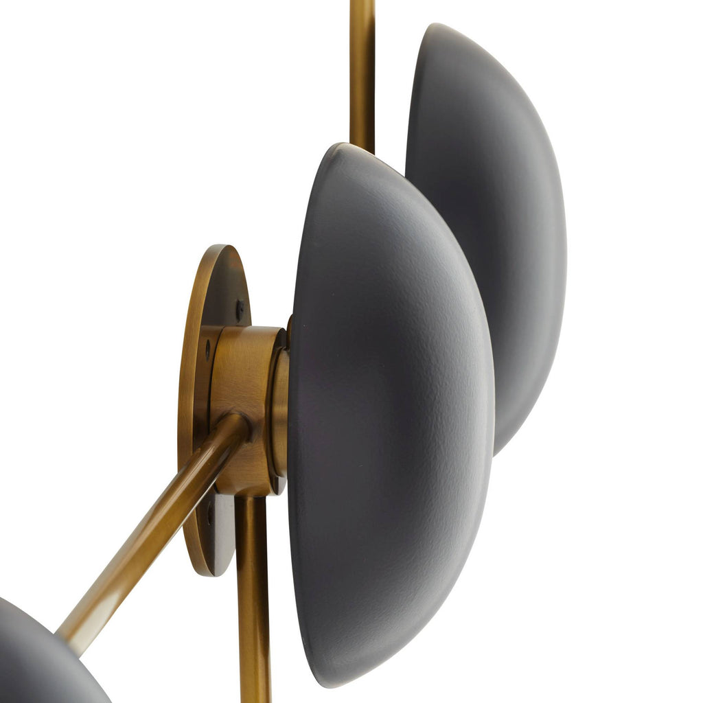 Signature Glaze Sculptural Wall Sconce – Black — view 7