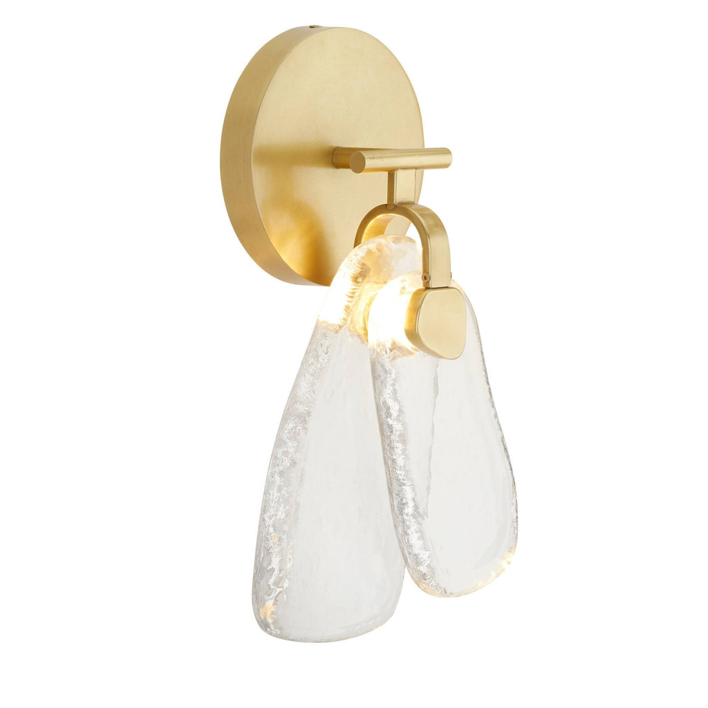 Sculptural Melt Wall Sconce – Gold — view 1