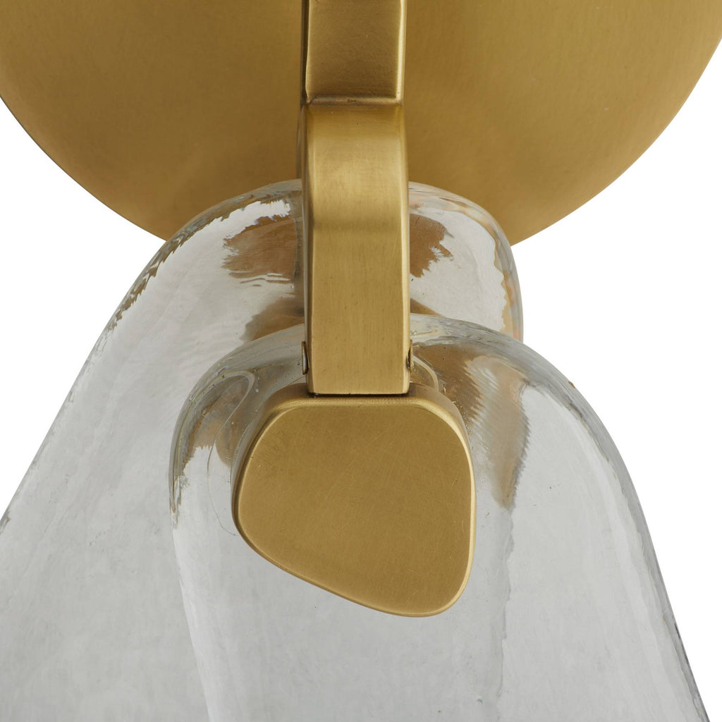 Sculptural Melt Wall Sconce – Gold — view 9