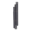 Heritage Punch Oversized Outdoor Wall Sconce – Gray — view 1