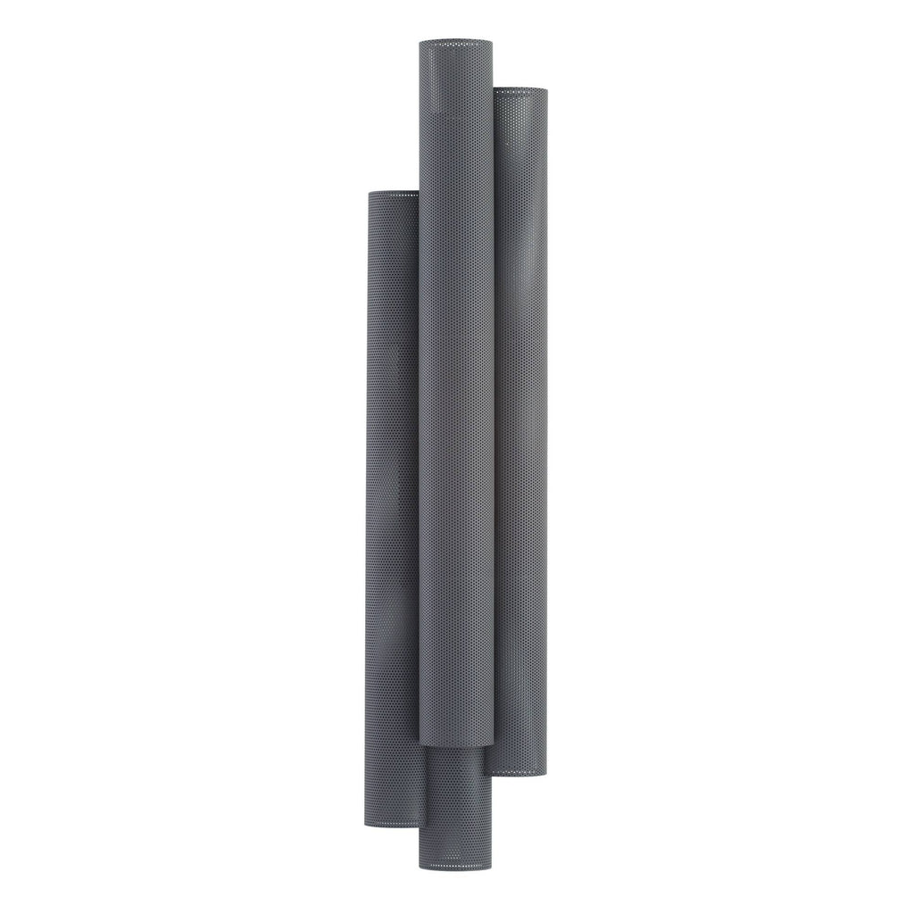 Heritage Punch Oversized Outdoor Wall Sconce – Gray — view 5