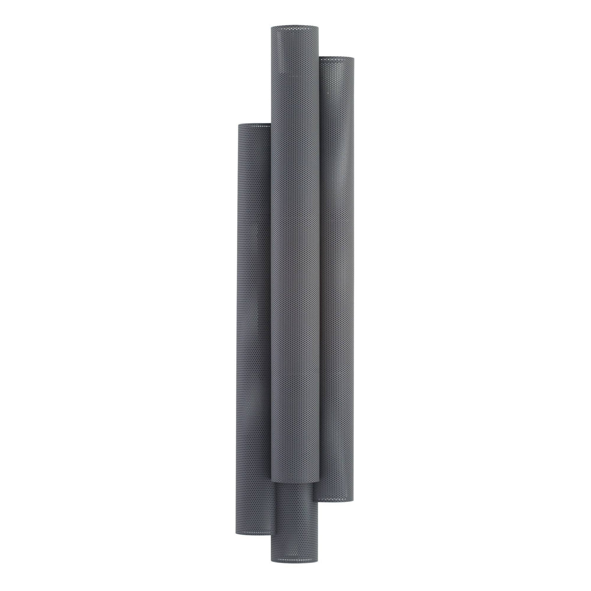 Heritage Punch Oversized Outdoor Wall Sconce – Gray — view 5