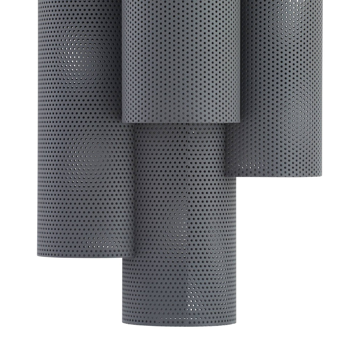 Heritage Punch Oversized Outdoor Wall Sconce – Gray — view 6