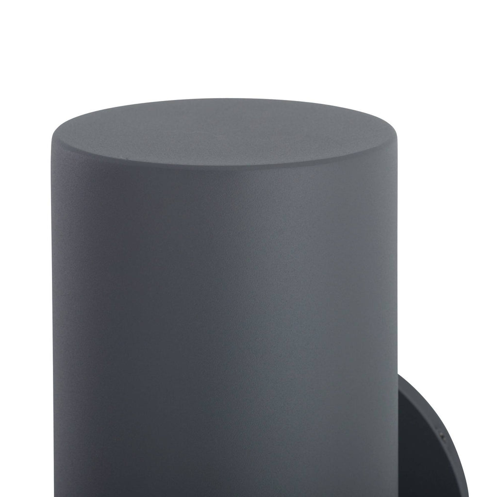 Heritage Punch Small Outdoor Wall Sconce – Gray — view 8