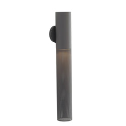 Heritage Punch Large Outdoor Wall Sconce – Gray