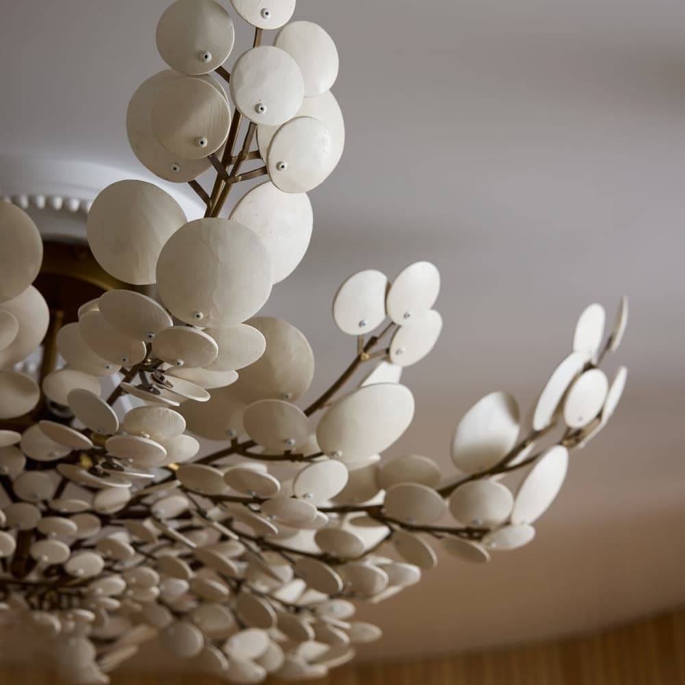 Heritage Bilal Flush Mount – White — view 2