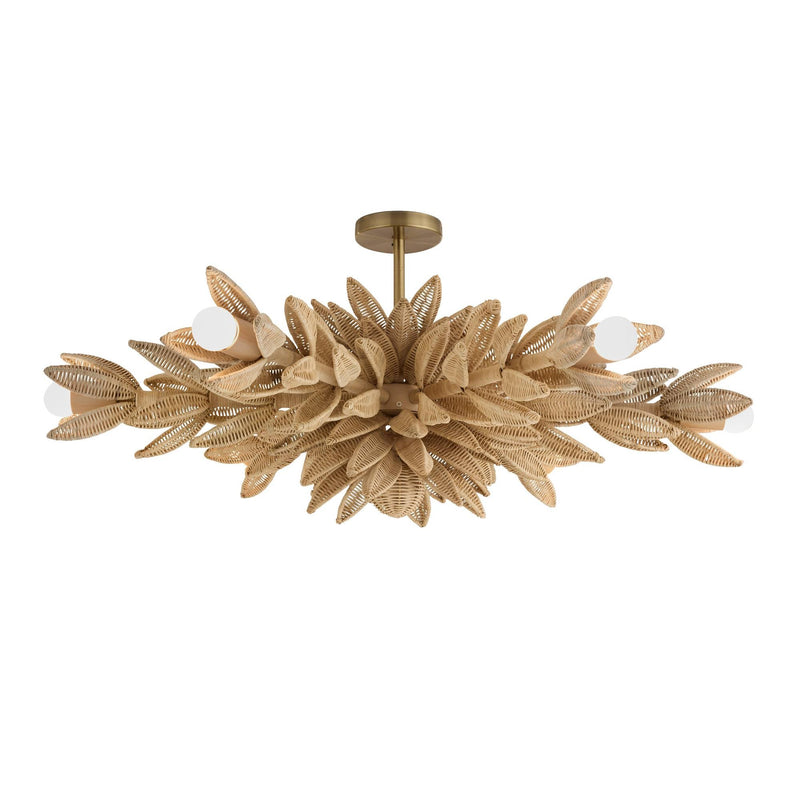 Sculptural Kasai Semi-Flush