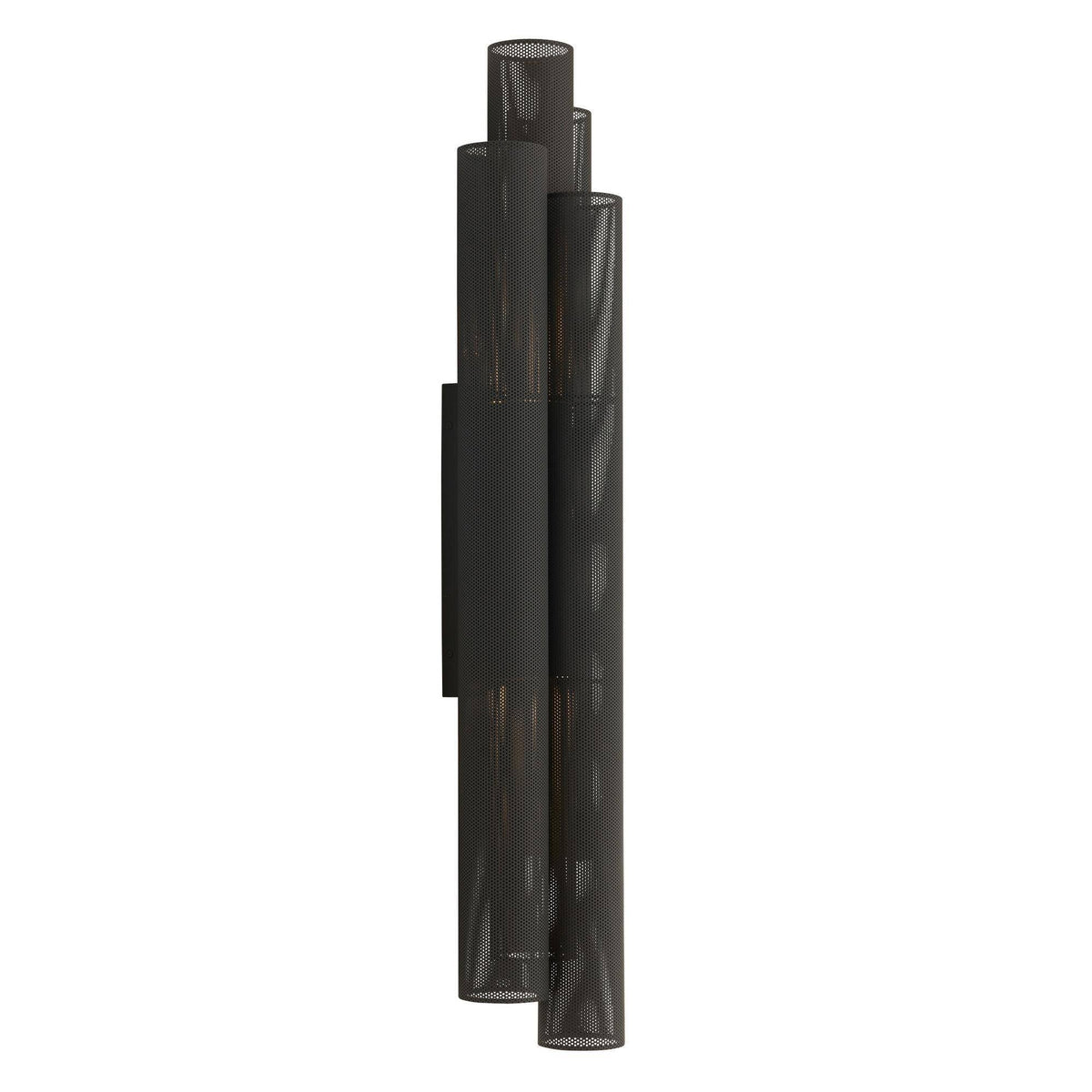 Heritage Punch Oversized Outdoor Wall Sconce – Black — view 1
