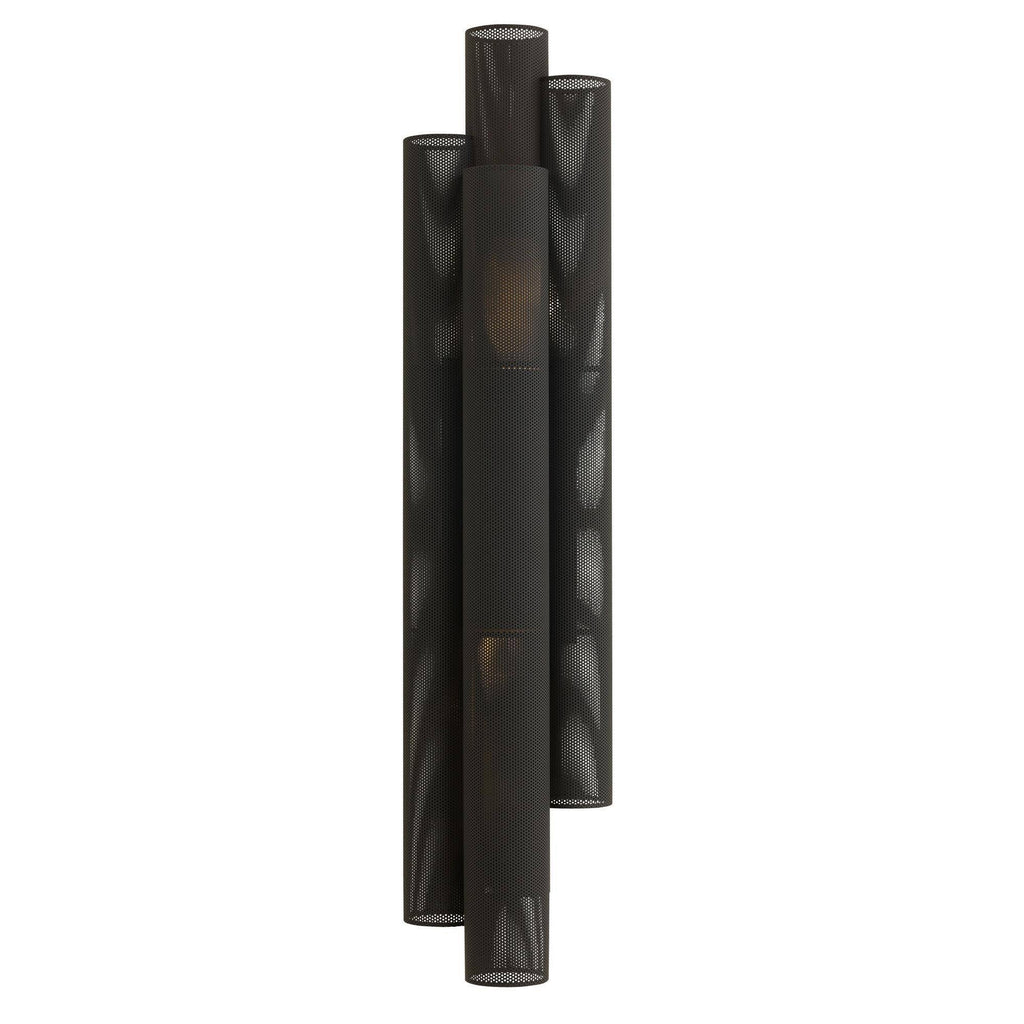 Heritage Punch Oversized Outdoor Wall Sconce – Black — view 3