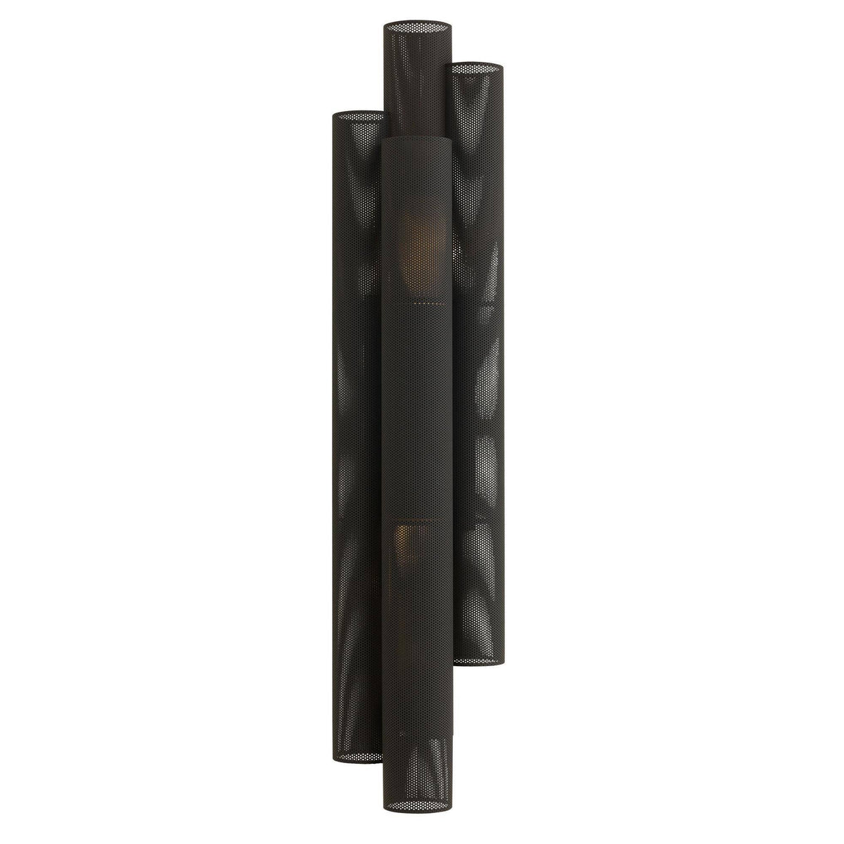 Heritage Punch Oversized Outdoor Wall Sconce – Black — view 3