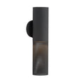 Heritage Punch Small Outdoor Wall Sconce – Black — view 1